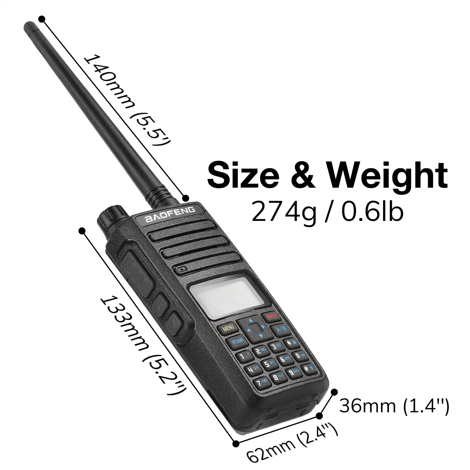 Baofeng DR-1801UV AES256 Verschlüsselung Long Range DMR Digital/Analog Walkie Talkie Tier I Tier II Dual Time Slot DR-1801 Amateurfunk