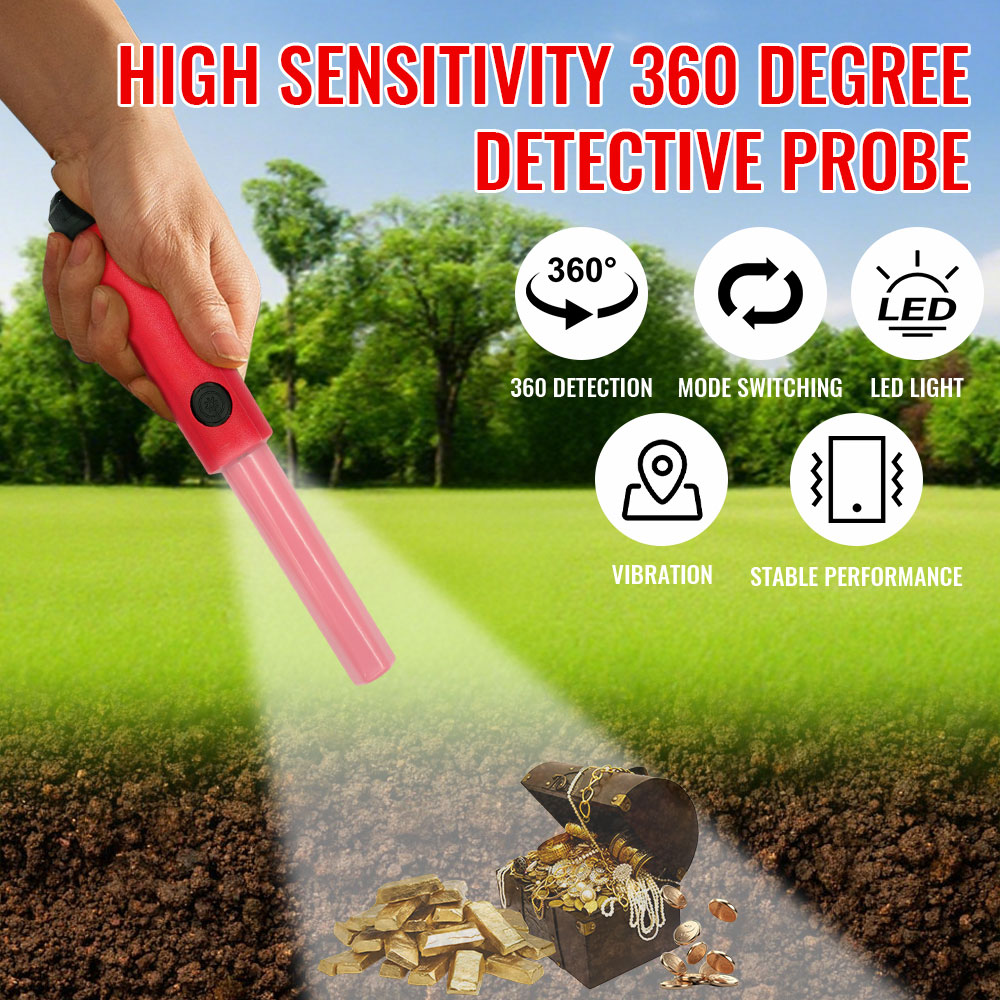 Detector de metais portátil de alta qualidade TC-116 detectores de haste de posicionamento IP68 à prova d'água até 3 metros no localização da água