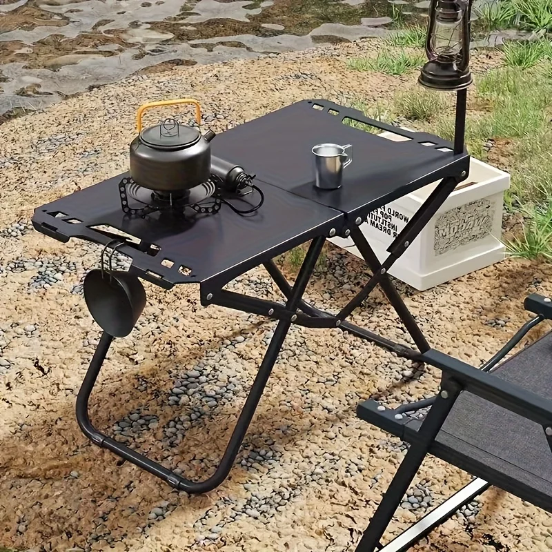 Mesa de picnic plegable liviana, mesa plegable para acampar para un uso práctico al aire libre, diseño que ahorra espacio, alta capacidad de carga
