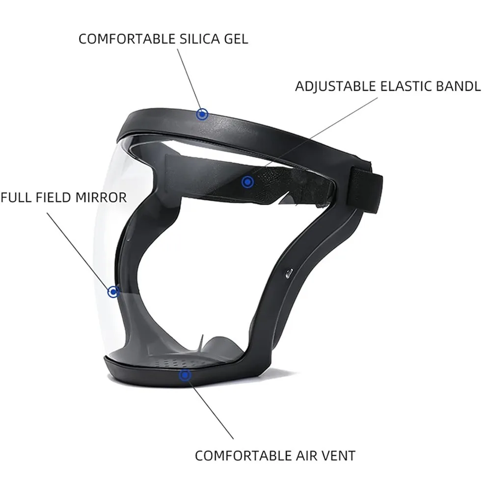 Best Face Protector with Adjustable Buckle Protective Mask Anti fo Mask ReusableHeat resistantPlastic Mask To Keep Your FaceSafe