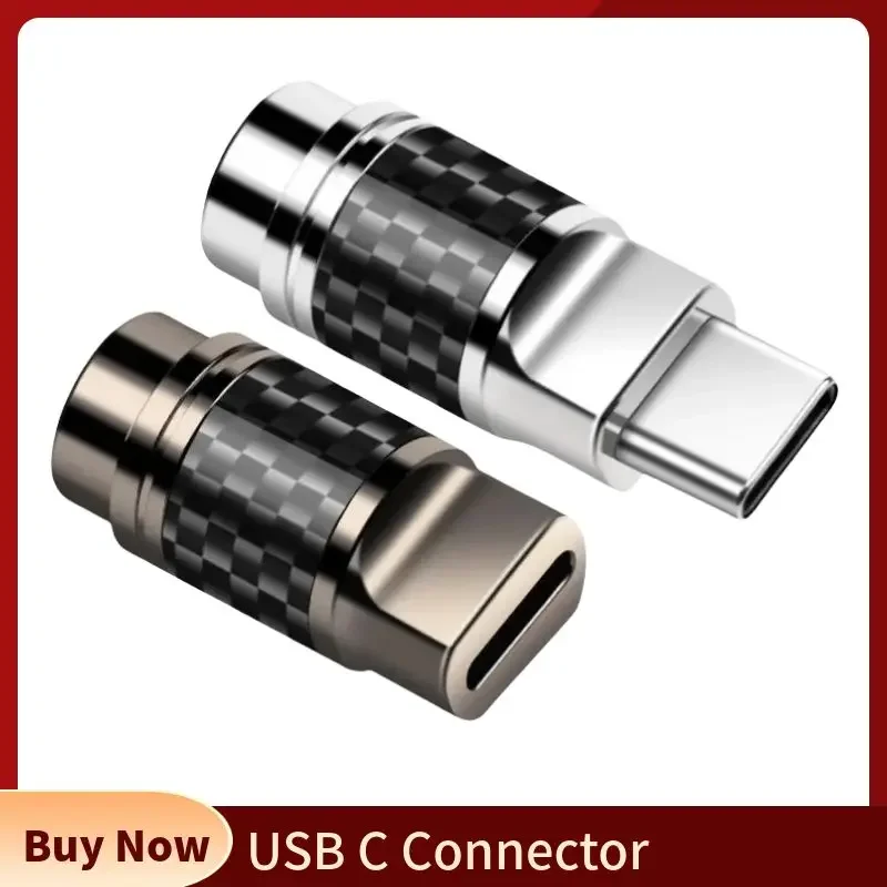 Konektor USB C dengan Chip ALC5686 konektor tipe-c DIY Headphone Plug cangkang serat karbon earphone elektronik konsumen Jack