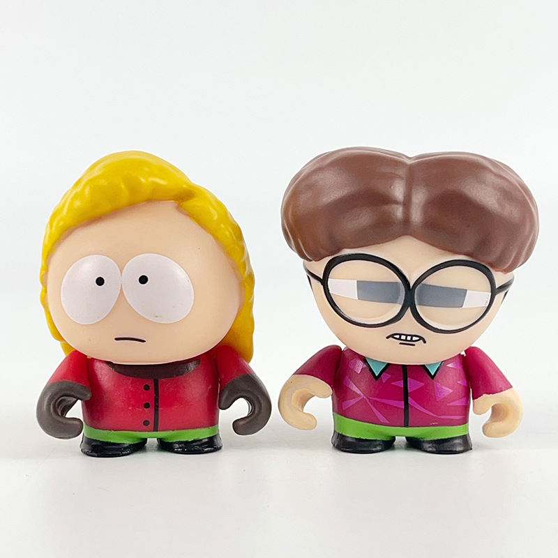 6 ピース/セットサウスパークアニメフィギュア真実のスティックケニーマクカーミックスタンマーシュかわいい素敵な人形アメリカバンドの装飾品
