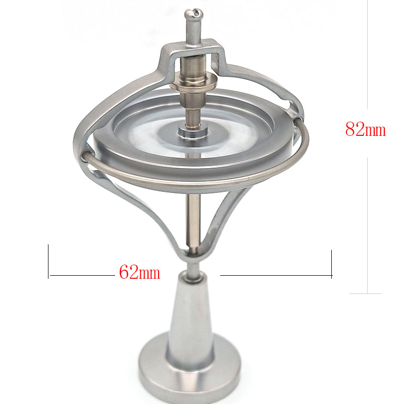 Metal Mechanical Gyroscope Black Technology Trend Decompression Toy Balance Students Classic Physics Anti-Gravity Teaching Equip