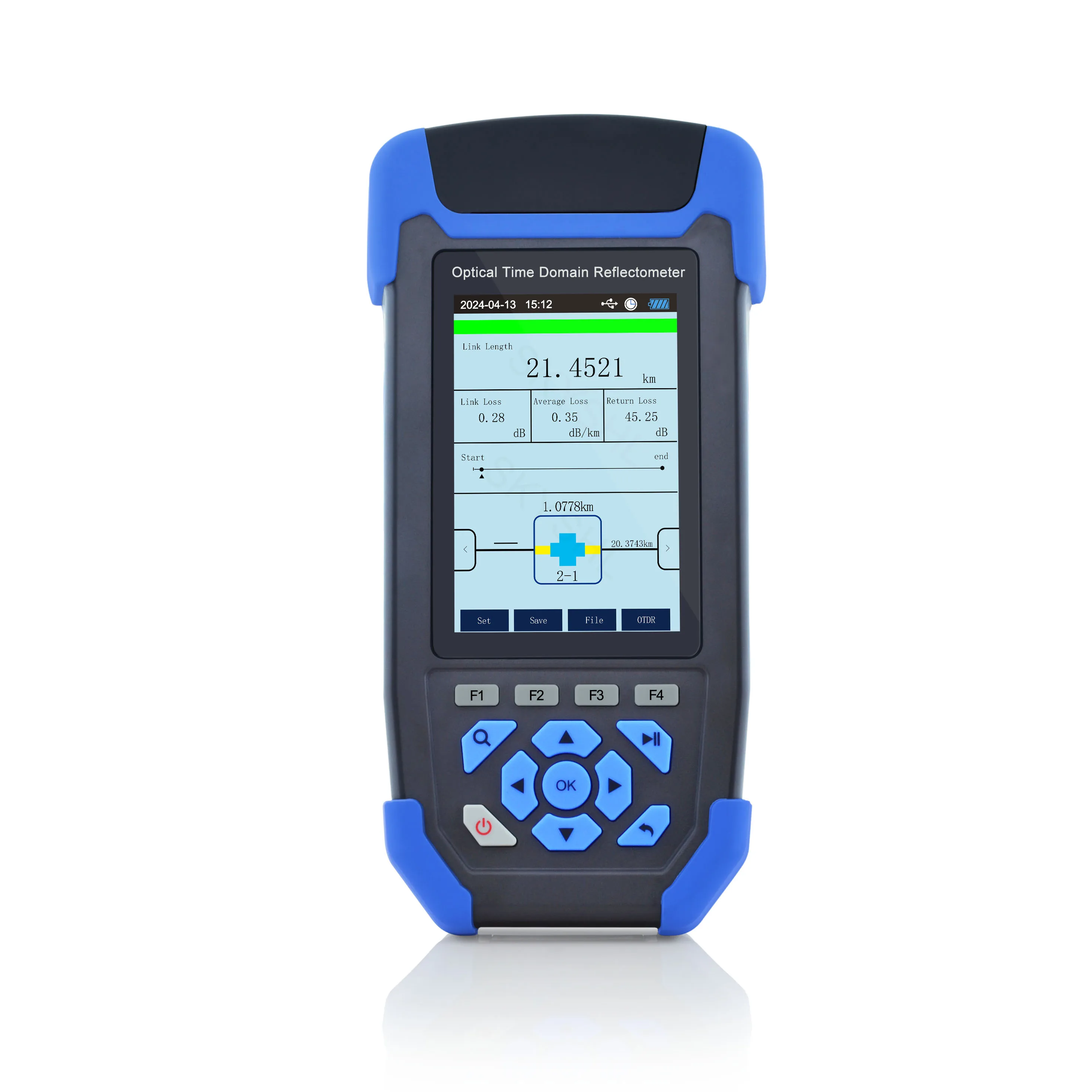 SKYSHL 1310nm/24dB+1550nm/22dB Mini OTDR con OPM+OLS+VFL+Mapa de Eventos+Prueba de Pérdida+Probador RJ45+Rastreador de RJ45 SM Probador de Fibra Compatible con SC+FC+ST+LC UPC&APC-SS303T-2A1