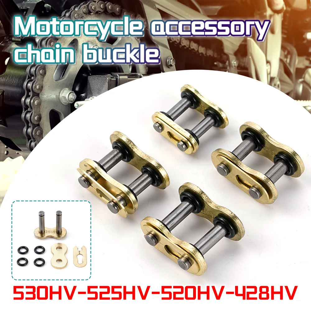 Xích Xe Máy Khóa Vòng Liên Kết 428 520 525 530 Chuỗi Nặng Kết Nối Cổng Kết Nối Chủ Khớp Liên Kết Với Chữ O khóa Dây Xích
