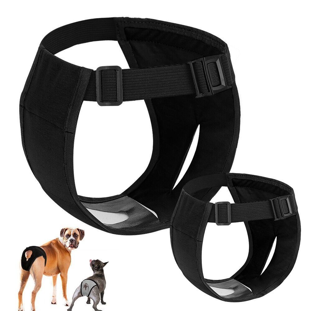 Dengan 3 Bantalan Katun Celana Dalam Anjing Betina Dapat Dicuci Mudah Dipakai Popok Fisiologis Anjing Celana Sanitasi Anjing Dapat Disesuaikan Sejuk