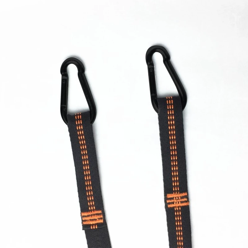 Strong Webbing Ladder 5-step Rope Ladder Swing with Carabiners for Outdoor Tree Climbing Rescue Work School Escape Drill M4YD