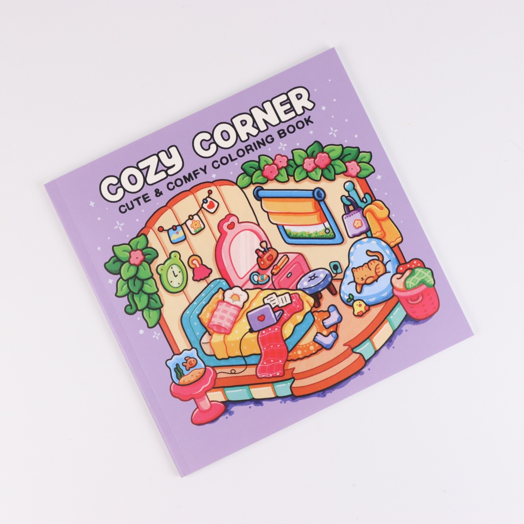 Cozy Corner: Coloring Book for Adults and Teens Featuring Educational Doodles Book For Relaxation