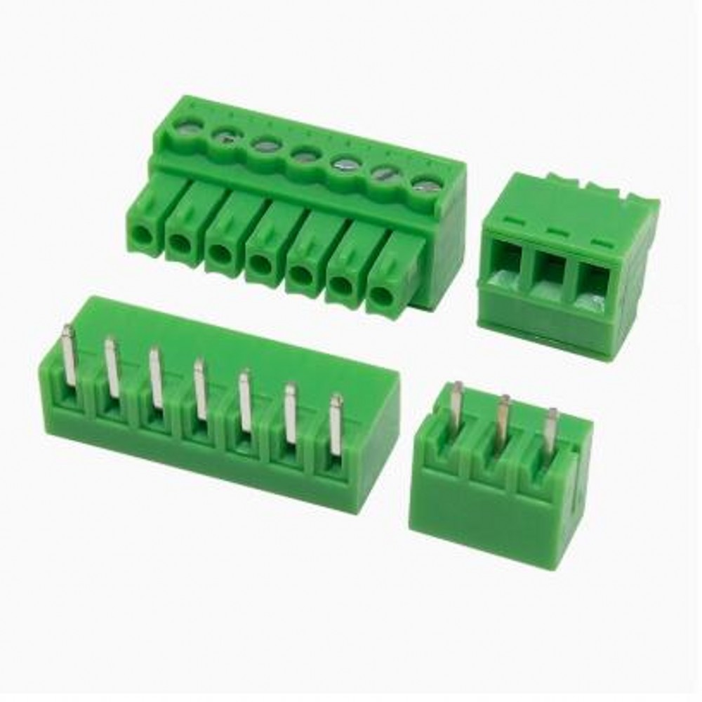 100PCS 15EDG 3,5mm KF2EDG 3,5mm PCB Schraubklemmen-anschluss Stecker Pin Rechtwinklig 3,5mm Pitch header Buchse 2-12 Pin