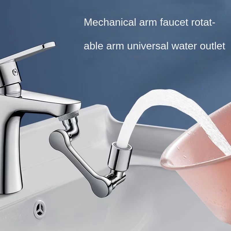 Lavabo de cara, extensión de brazo robótico universal, grifo, cocina, extensión giratoria para baño, boquilla antisalpicaduras