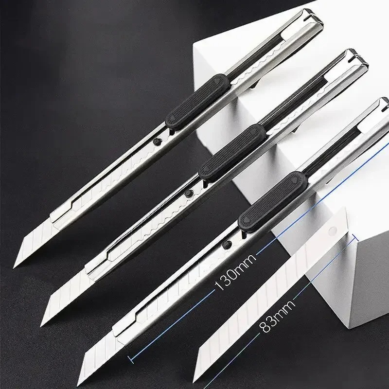 15pcs Stainless Steel Portable Utility Knife Retractable Utility Knife Hobby Knife Box Cutter Perfect For Cutting At Home