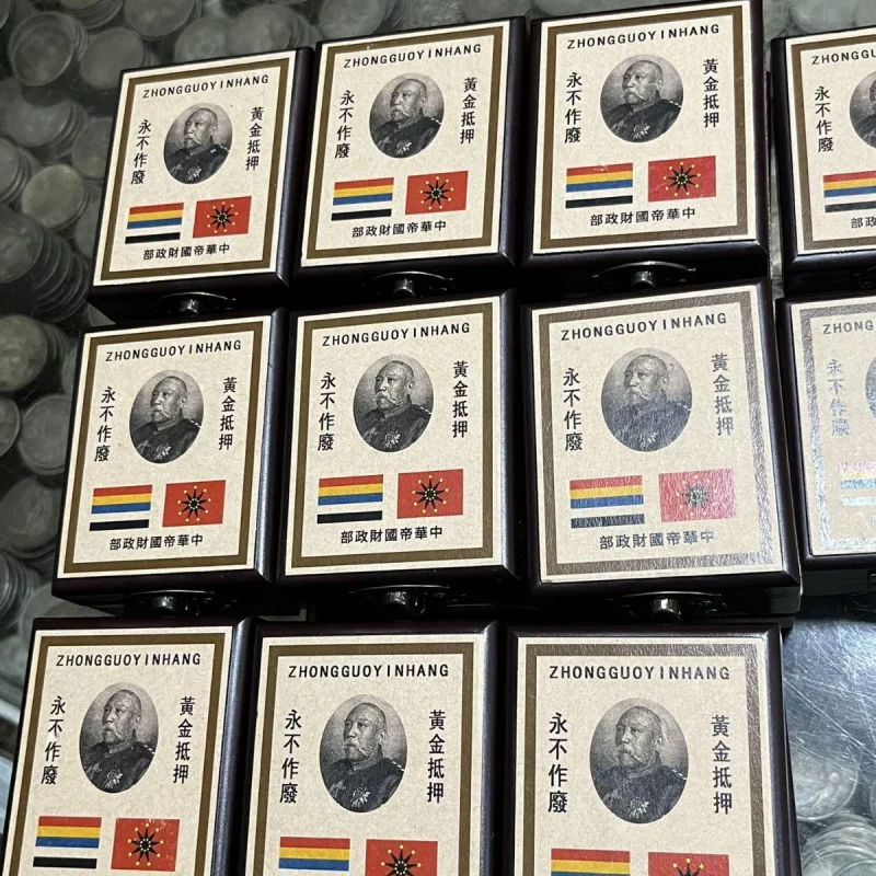 アンティーク中華民国金地金ボックスセット付き金インゴット金地金ボックス金インゴット装飾品アンティークグッズメーカー