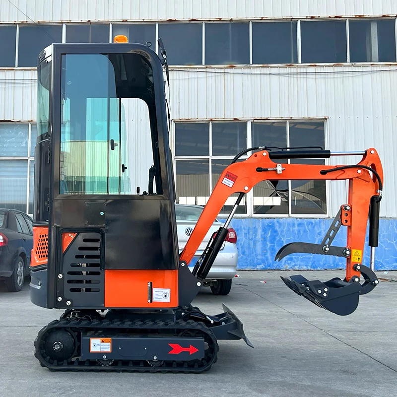 Customized Factory direct sales 1.0 ton crawler hydraulic excavator easy to operate garden machinery