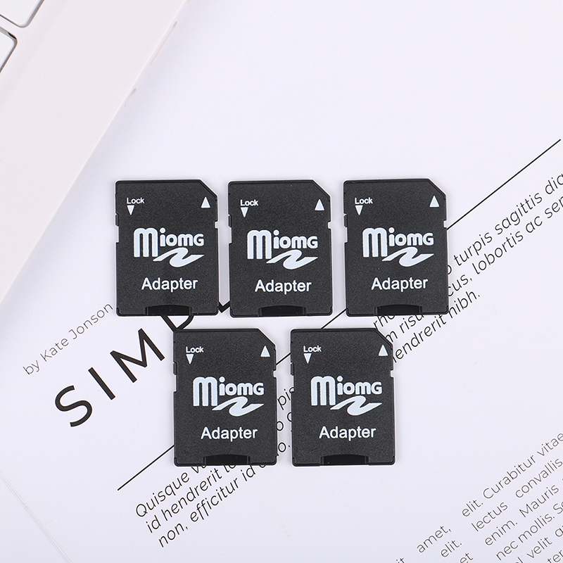 5pcs micro sd trans flash tf zu sd sd hc speicher karten adapter konverter schwarz