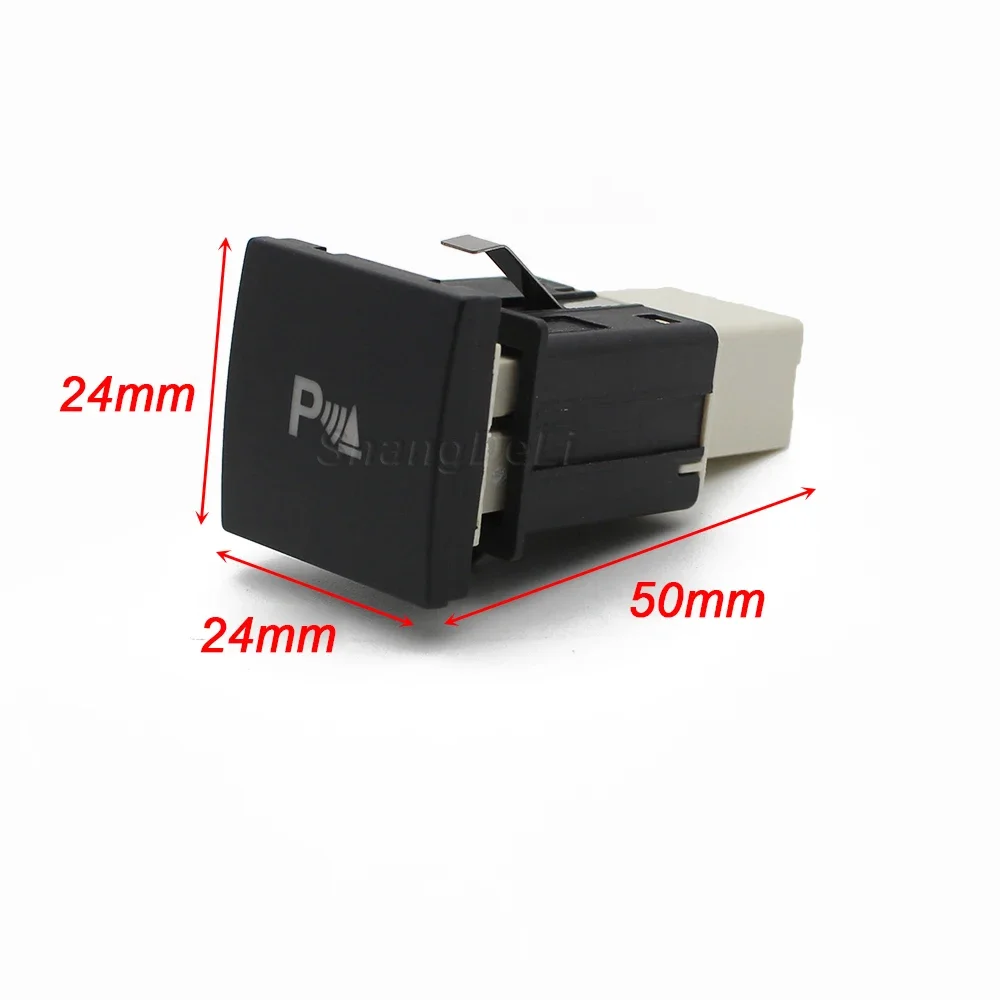 1 Pc 車赤色 LED DRL ライトパッキングレーダーパワーオンオフカメラミラースイッチボタン VW ゴルフ 6 ジェッタ 5 MK5 シロッコアクセサリー