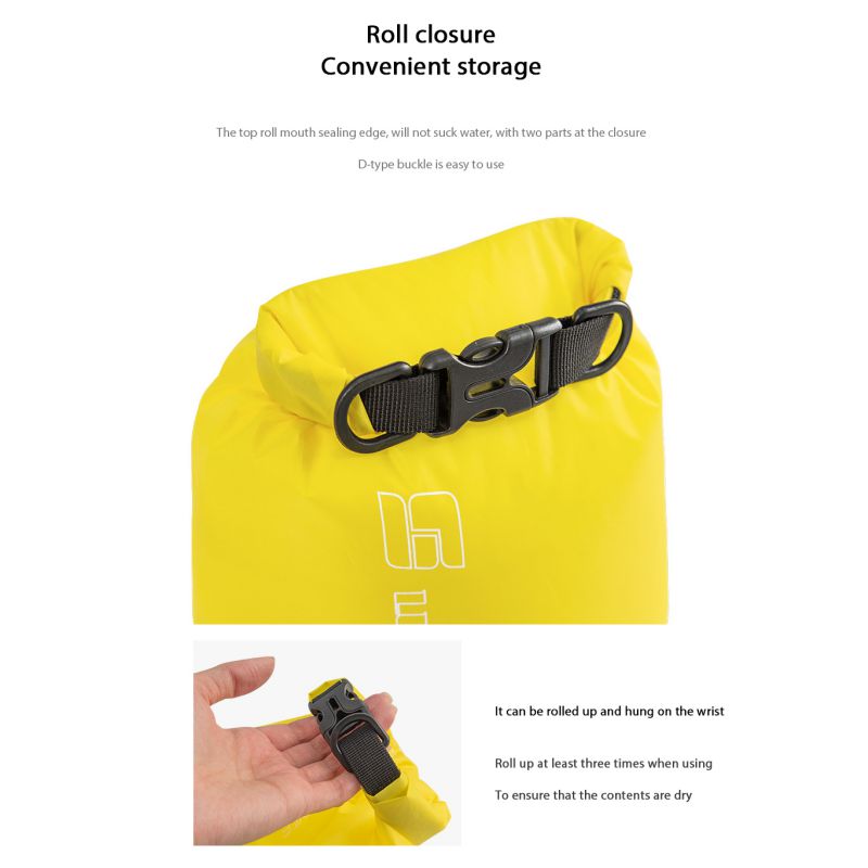 Tragbare wasserdichte Trockentasche Sack Ultraleicht Driften Schwimmen Aufbewahrungstasche Rafting Kajakfahren Tasche 3/5/8/12/15/25/35/75L Tasche