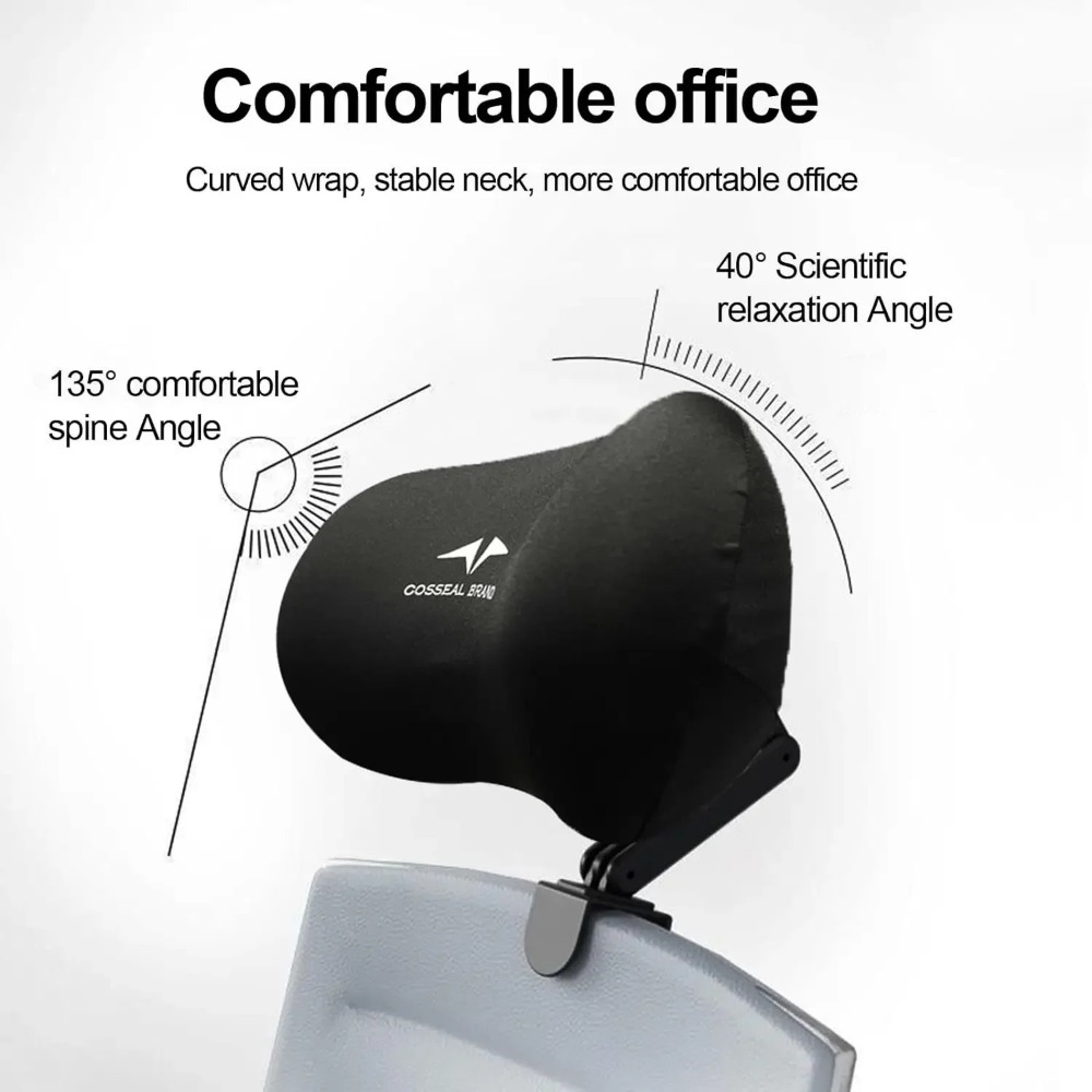 Cadeira encosto de cabeça universal esponja elástica cabeça travesseiro ergonômico suporte ajustável almofada confortável proteção do escritório encosto de cabeça