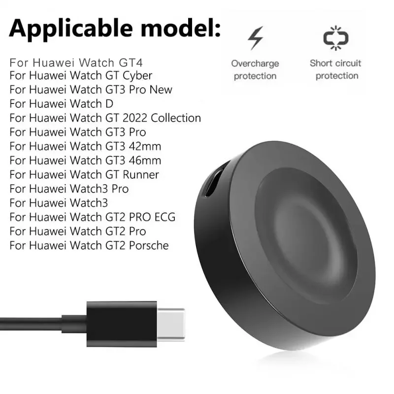New Magnetic Charger for Huawei Watch 4 3 Pro Universal Dock Wireless Charger for Huawei GT4 GT3 GT Runner GT2 Pro Honor Magic