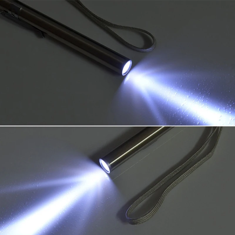 Mini draagbare medische handige LED-penlamp zaklamp USB oplaadbare tandarts verpleegster zaklamp met roestvrijstalen clip