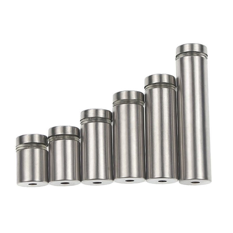 Clearance_10PCS Glass Fasteners 12mm Stainless Steel Acrylic Advertisement Standoffs Pin Nails Billboard Fixing Screws Hardware_