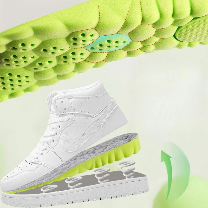 1Pair Height Increase Insoles Breathable Anti-Odor Insole Shock Absorbing Shoe Sole Soft Comfortable Sports Insole  Air Insole