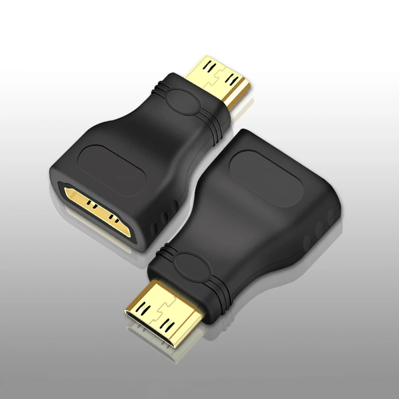 Adaptador de extensión HD Mini macho, convertidor compatible con HDMI estándar, hembra a macho, F-M