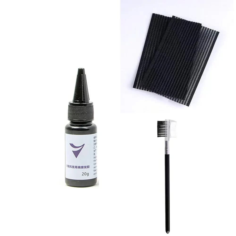 เครื่องมือต่อผมเทคโนโลยี V-Light ชุดต่อผมวิกผมชิ้นผมจริง Fast Grafting เครื่องมือ Firm และ Traceless