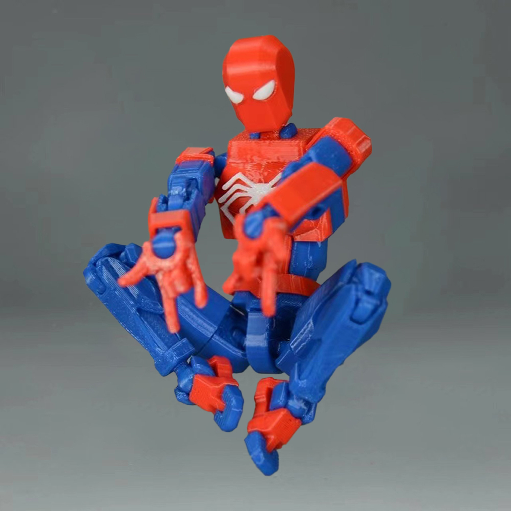 マーベルの伝説的なスーパーヒーローの3Dプリントおもちゃ,スパイダーマン,毒,アクションフィギュア,アニメ,マルチジョイント,シェイプシャフト,ギフトモデル