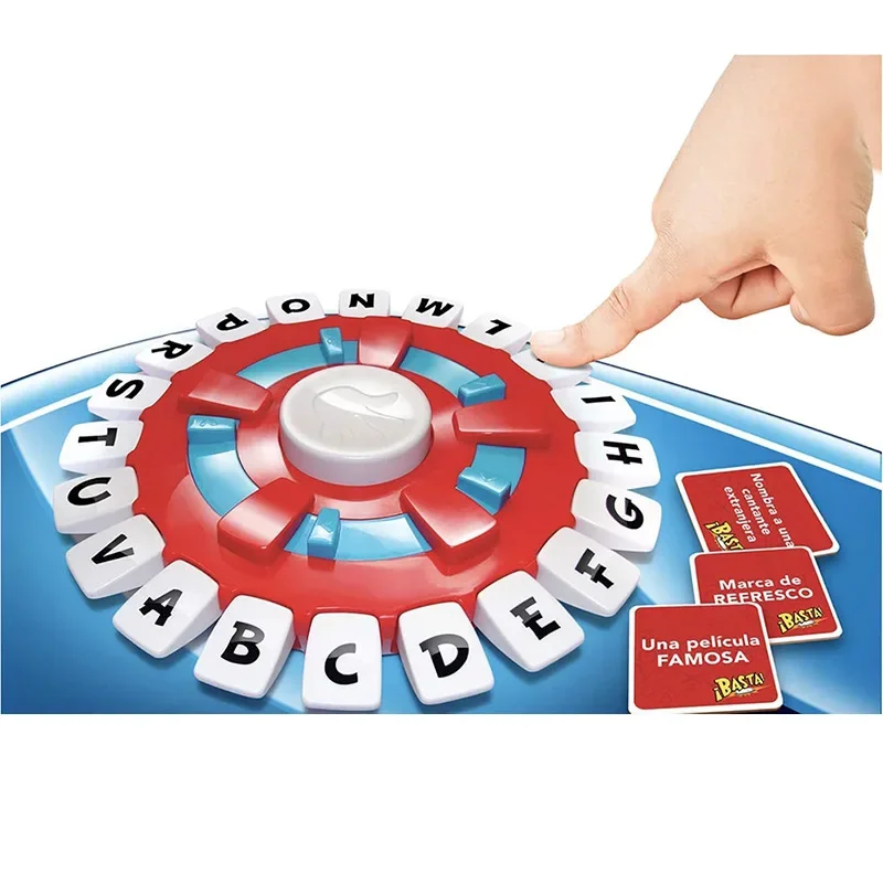Nuovo gioco di parole spagnole Gioco da tavolo per famiglie fast-paced The Quick Thinking Letter Pressing Tapple Games versión en español