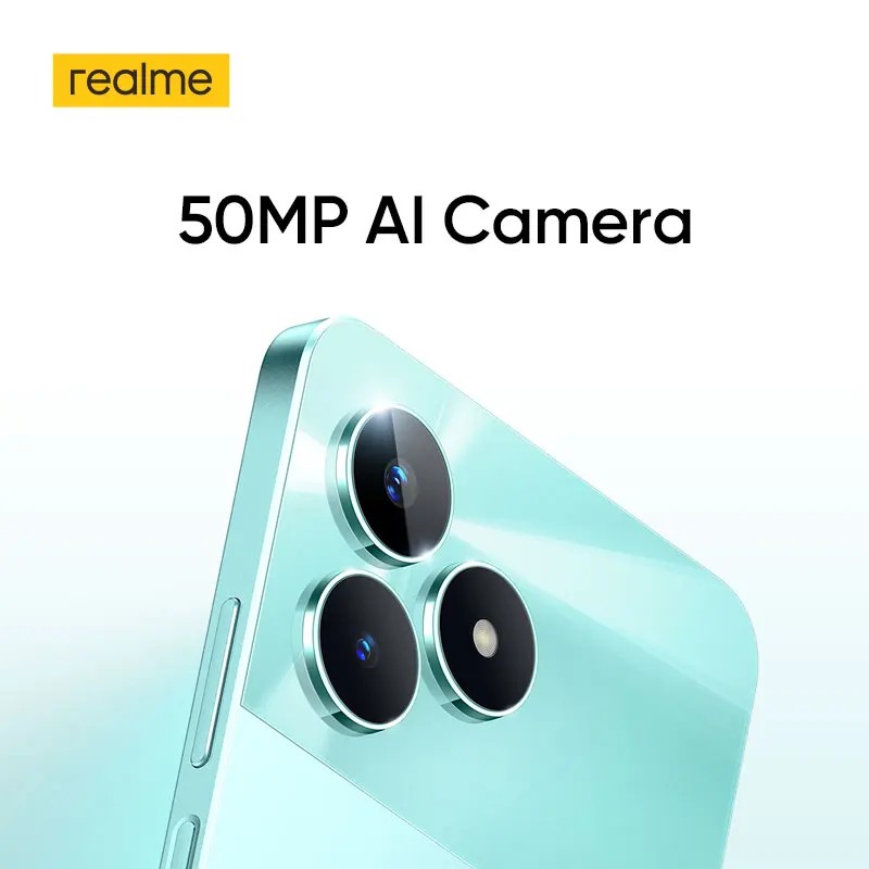 Realme c51 6.74 ''90hz display 50mp ai câmera 33w supervooc carga 5000mah bateria 6gb + 256gb poderoso smartphone octa-core