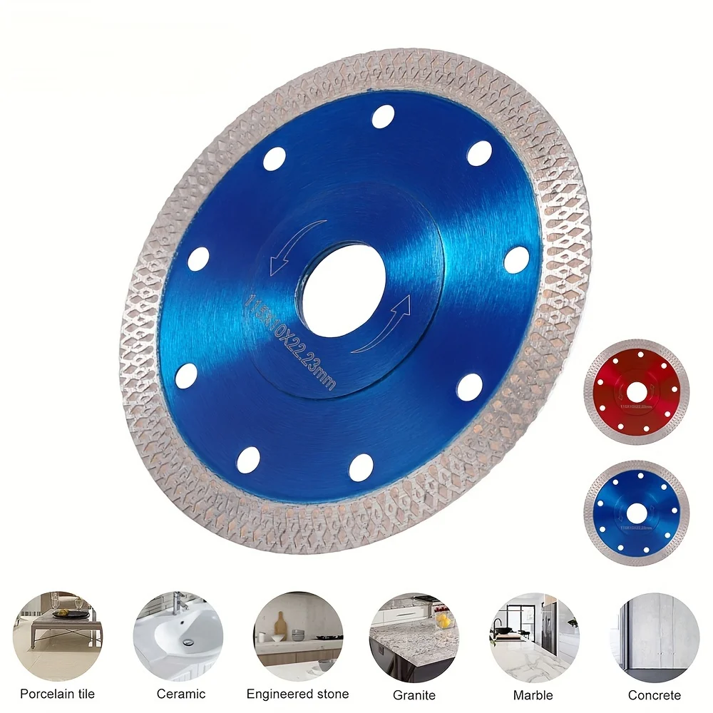 High quality 115mm diamond saw blade, granite marble cutting disc, ceramic tile blade for diamond dry cutting of BladeColor