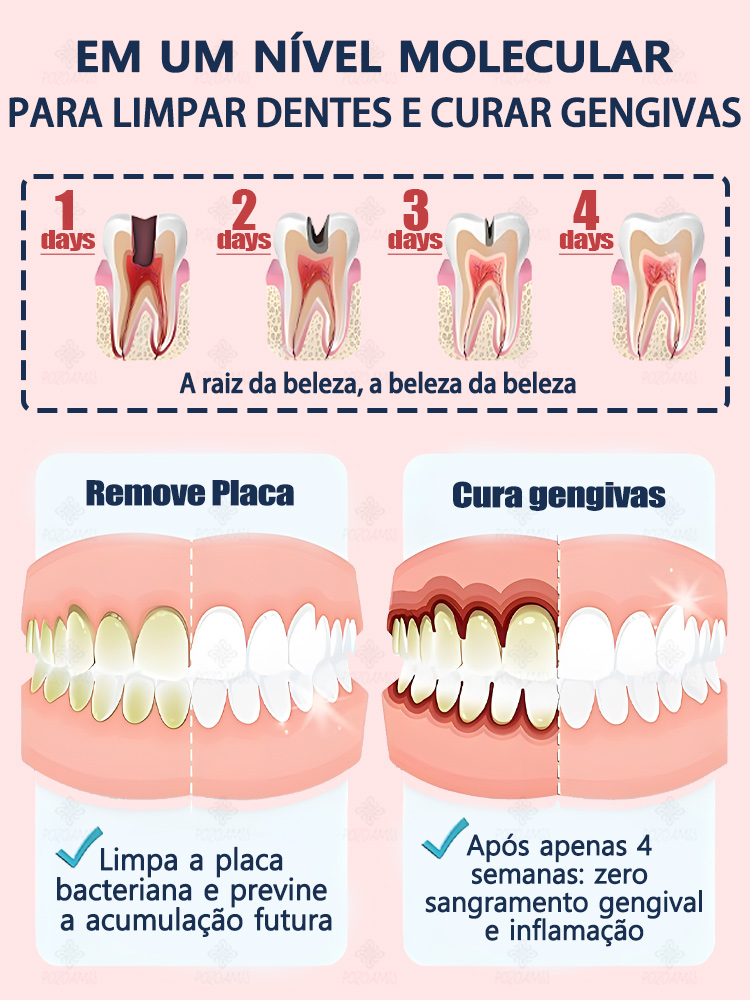 Repare a cárie dentária, livre-se da dor de dentes, restaure e branqueie os dentes