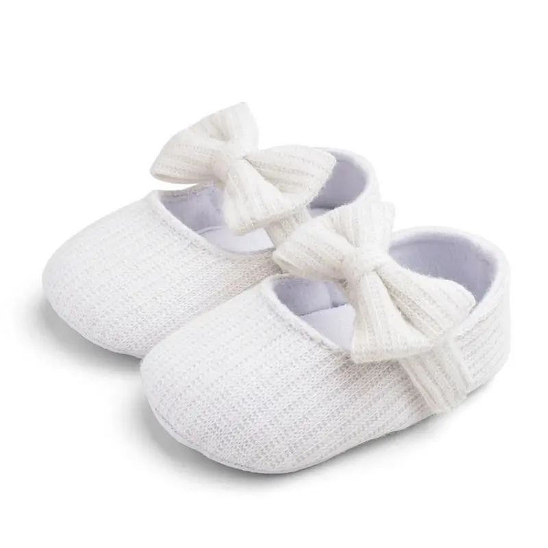 Baby Mädchen Anti-Slip Schuhe Gestrickte Blumen Prewalkers Baumwolle Sommer Kleinkind Mädchen Erste Wanderer Infant Weiche Sohle Schuhe 0-18M