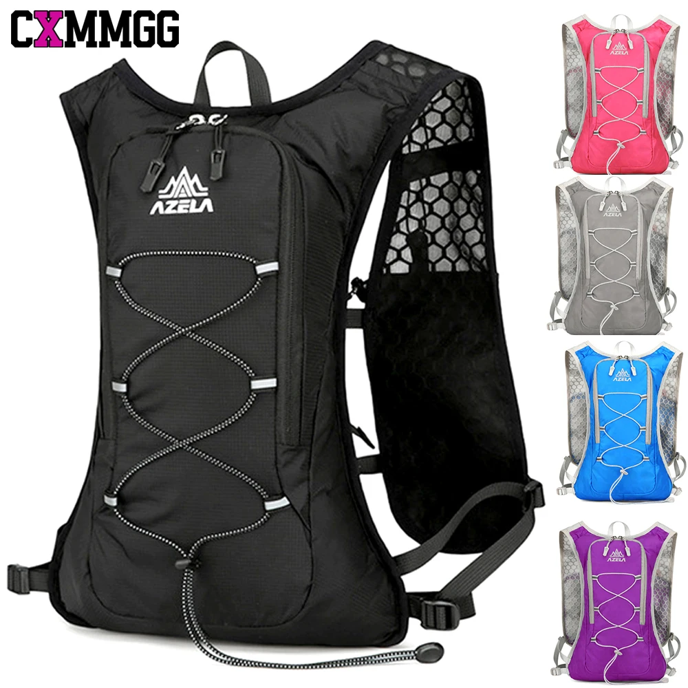 1 peça colete de corrida para mulheres e homens, mochila leve de hidratação para corrida de trilha, caminhada, ciclismo, corrida, ajuste ajustável