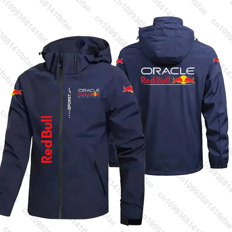 Versión 2025 de Red Bull, chaqueta cortavientos para deportes al aire libre para hombres y mujeres, chaqueta impermeable para senderismo y ciclismo para primavera y otoño