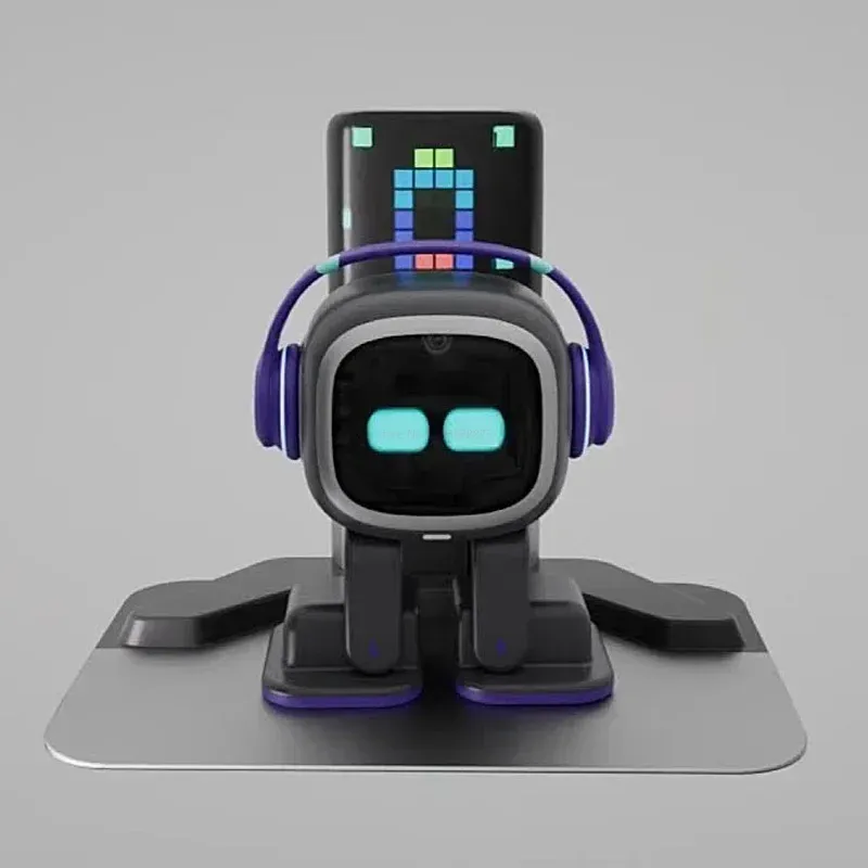 Emo robô inteligente brinquedos para animais de estimação emo acompanhando máquina de voz ai quebra-cabeça ação eletrônica desktop eletrônico animal de estimação crianças presentes