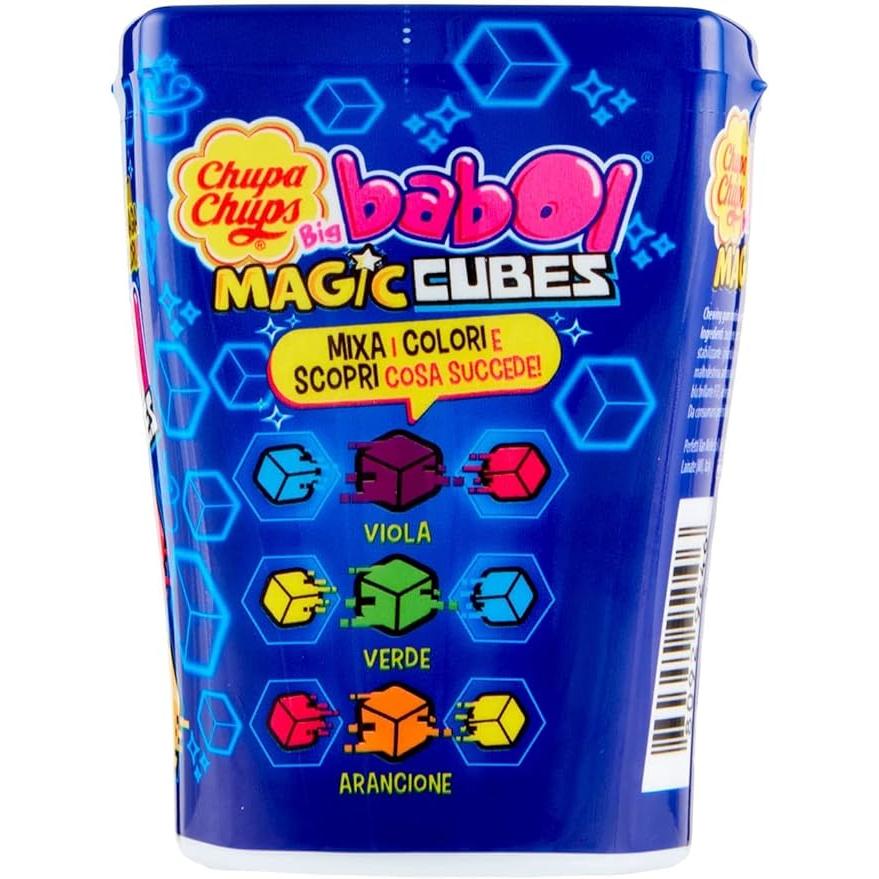 Magic Chups Cubo De Goma Colorido, 6 Peças de 86g