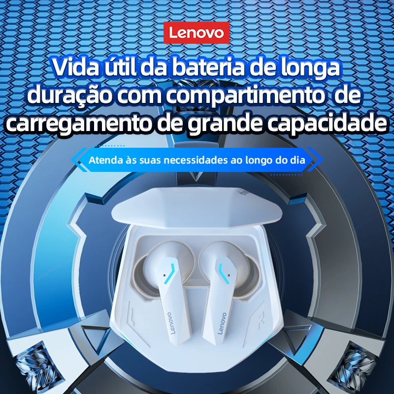 Original lenovo gm2 pro 5.3 fone de ouvido bluetooth sem fio fones baixa latência chamada hd modo duplo gaming headset com microfone