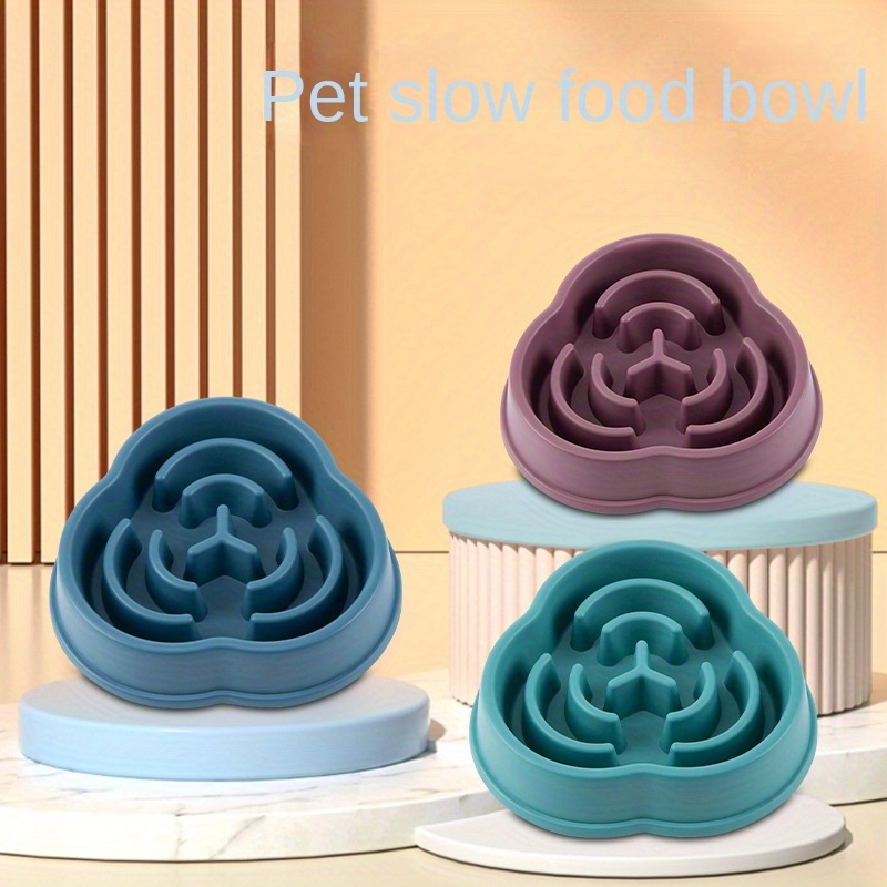 1PC 애완 동물 느린 음식 그릇 안티 질식 개 그릇 개 그릇 안티 전복 애완 동물 식품 용품 및 먹이 장치