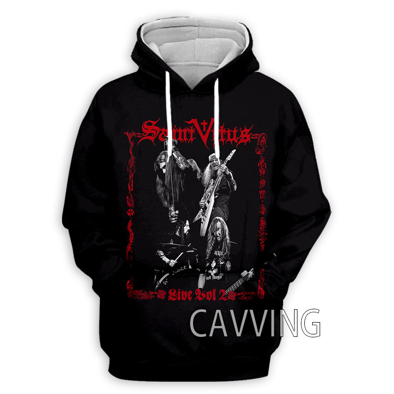 CAVVING Hoodie Saint Vitus Gambar 3D Hoodie Hoodie Atasan Harajuku Pakaian Mode untuk Wanita/Pria