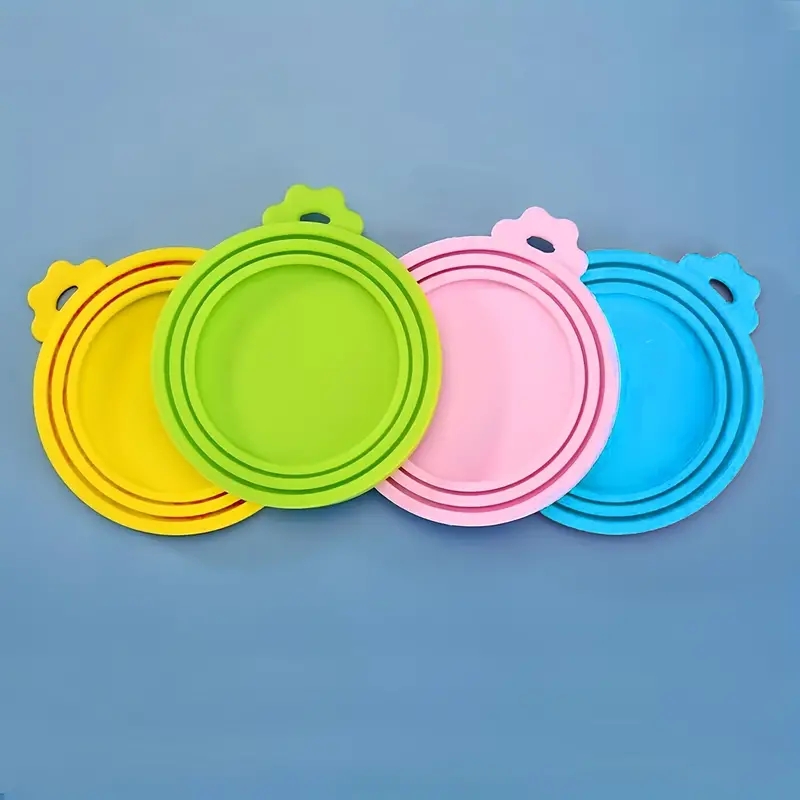 1 tampa de lata de silicone reutilizável para animais de estimação sem Bpa, adequada para latas de cães e gatos da maioria dos tamanhos – mantém alimentos frescos e evita odores bacterianos
