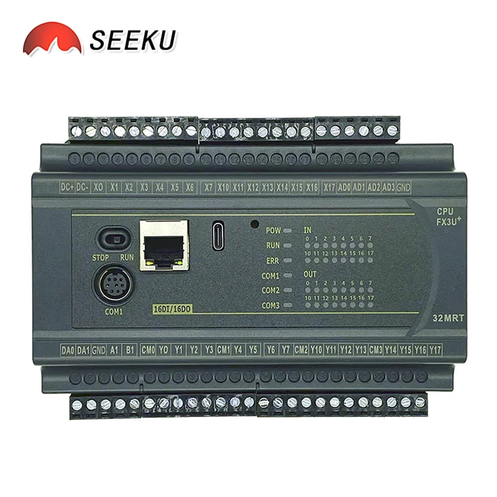 FX3U 14 20 24 32 MR MT MRT 6CH 0-10V аналоговый вход RS485 MODBUS датчик веса вход самонастройка NTC 10K Ethernet