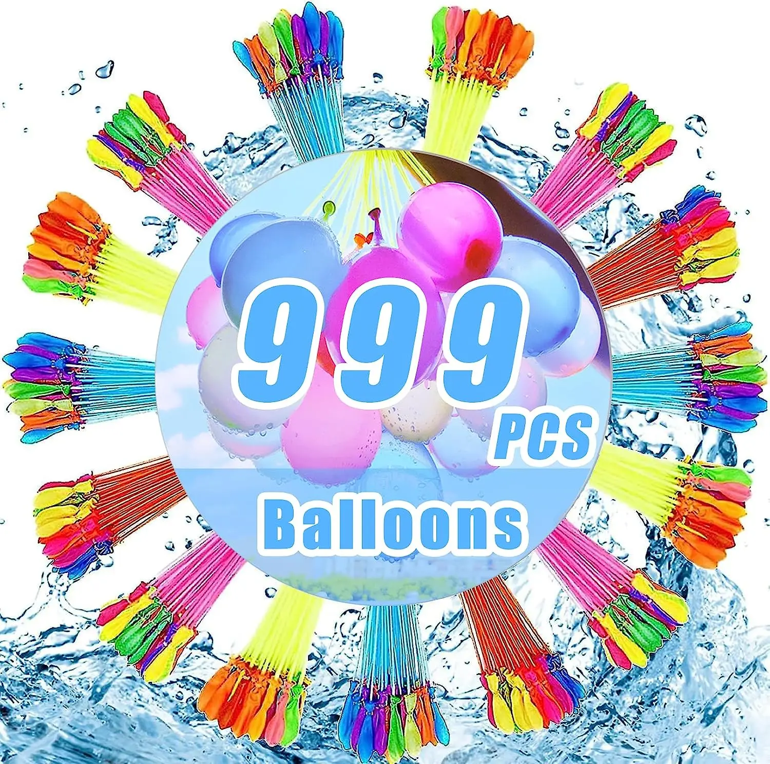 Balões mágicos para crianças, bombas de praia instantâneas, bombas de água, enchimento rápido, brinquedos de verão ao ar livre, 999pcs