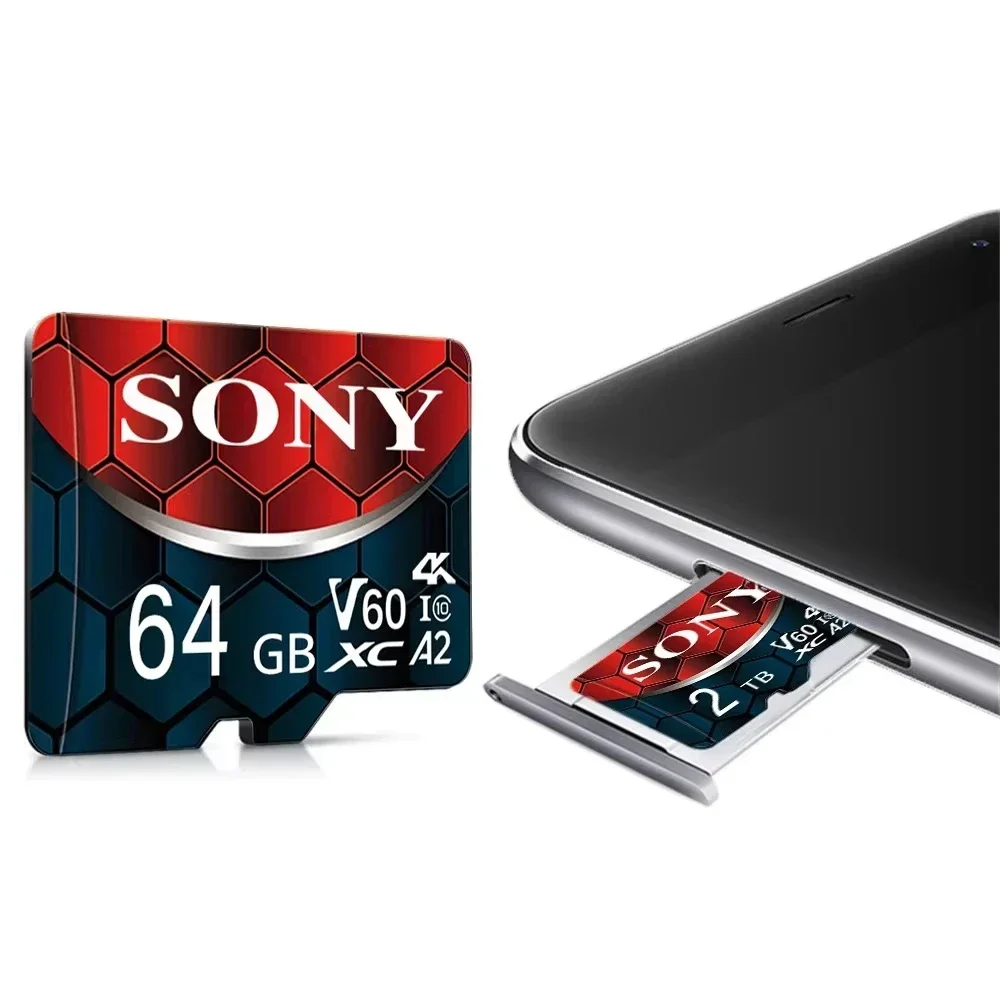 SONY-Micro TF SD Card 2TB 1TB Class 10 High Speed Memory Card U3 4K 512GB 128GB 256GB TF Flash Card for Smartphone Camera Drone