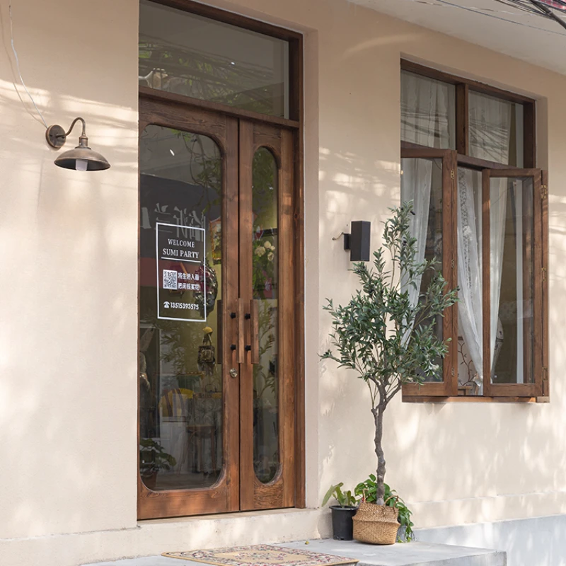 Entrada personalizada loja portas em torno da janela inclinada simplicidade portas quarto moderno luxo vidro acordeão melhoria da casa rr50dw