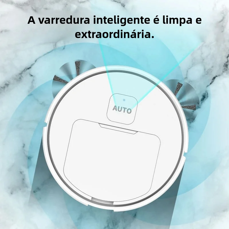 2024 novo aspirador de pó robótico totalmente automático inteligente baixo ruído varredor de chão coletor de poeira limpador de carpetes preto ou branco