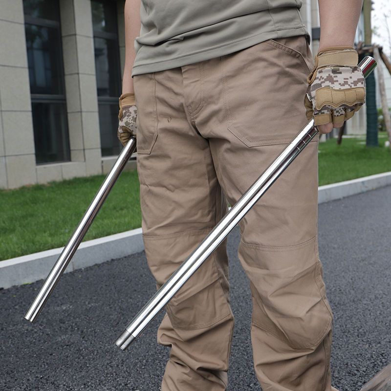 Комбинированная палка из нержавеющей стали 2 в 1, устанавливаемая в автомобиле, инструмент для разбивания окон для самообороны