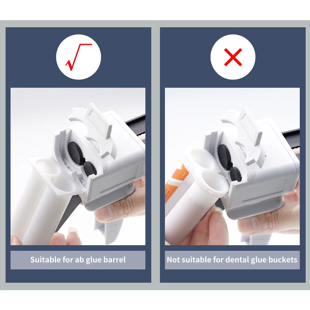 50ml Dispenser Gun,Epoxy Glue Gun1:1/2:1 Impression Mixed Dispensing Gun Two-component AB Glue Gun