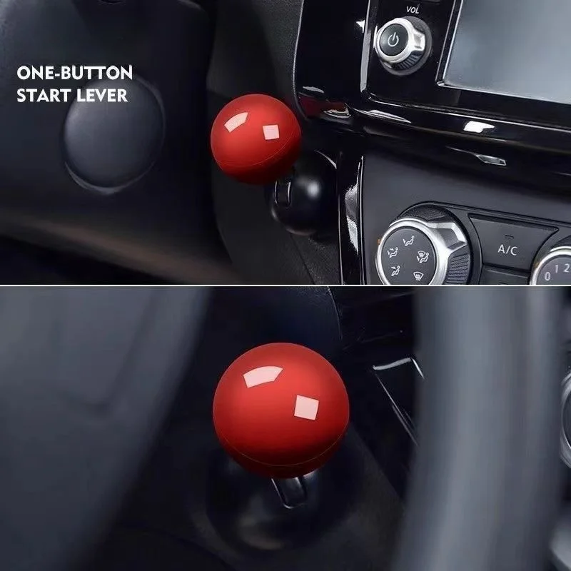 Novo botão de partida push start botão de ignição automática capa automotivo botão de um toque rocker motor do carro push start stop alavanca