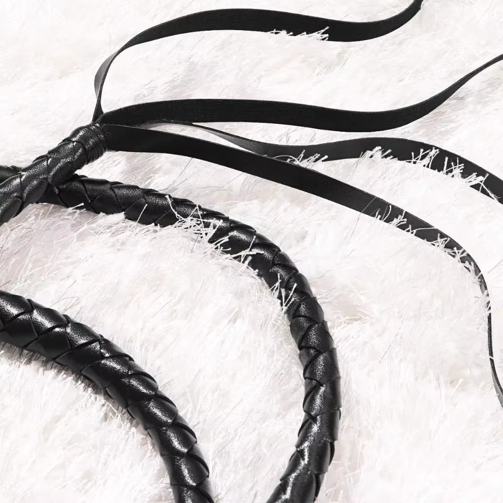 190CM PU Leather Horse Whip Riding fBull Whip or Horse Training Crop Equestrian bat